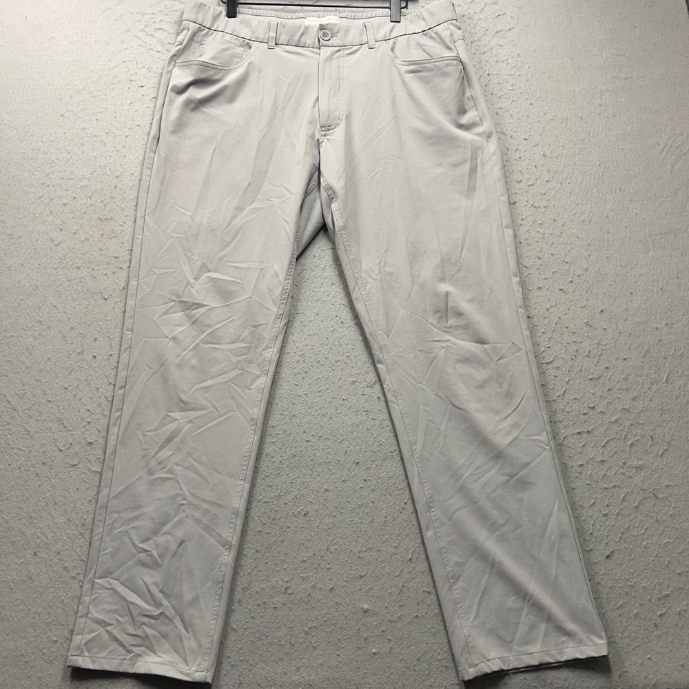 Holderness & Bourne The Parker Pant Gray Golf Performance Trousers 38x32 HB2207